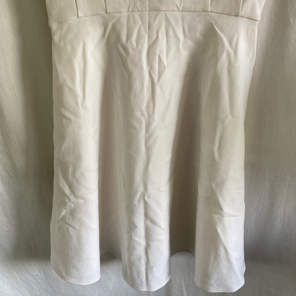 NWT Ladies French Connection sz 2 Fit n Flare White Sleeveless Dress - Picture 5 of 7
